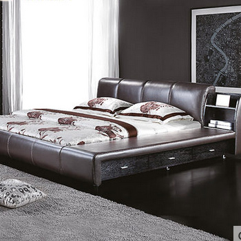 榻榻米双人1.8米抽屉储物皮艺大床婚床卧室家具